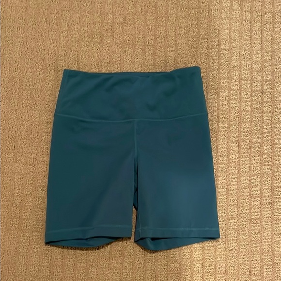Women's Teal Shorts by Yogalicious - Picture 1 of 3